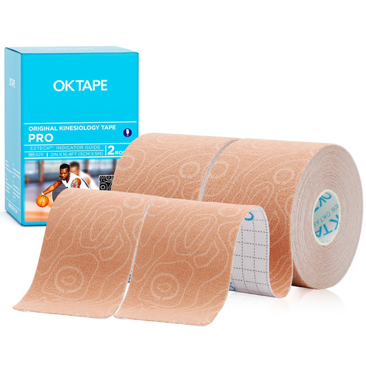 OK TAPE PRO frente del empaque mostrando dos rollos y beneficios visibles