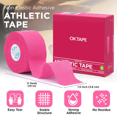 OK TAPE textura de rollo de algodón mostrando tejido transpirable y confort