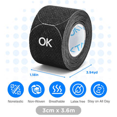 OK TAPE venda usada por corredor ofreciendo protección en entrenamiento
