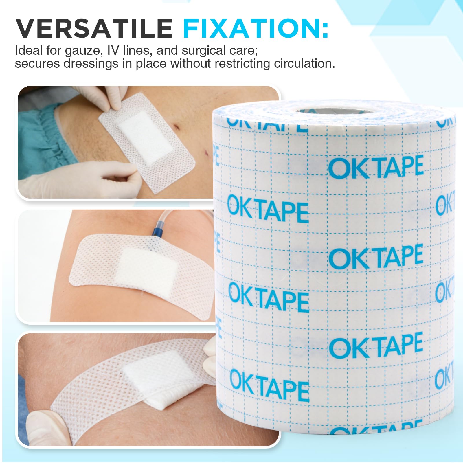 OK TAPE comparación de tamaño del rollo para calcular cantidad disponible