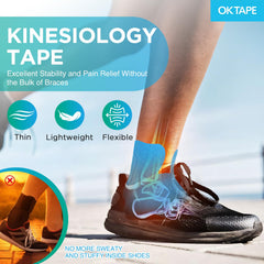 OK TAPE tejido transpirable en primer plano, confort y ventilación