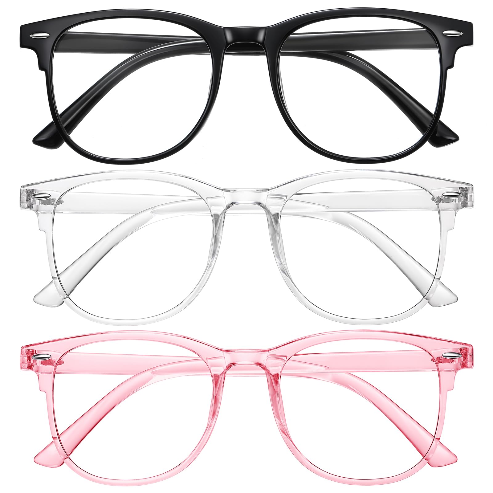 Okany gafas pack frontal mostrando monturas redondas y diseño elegante