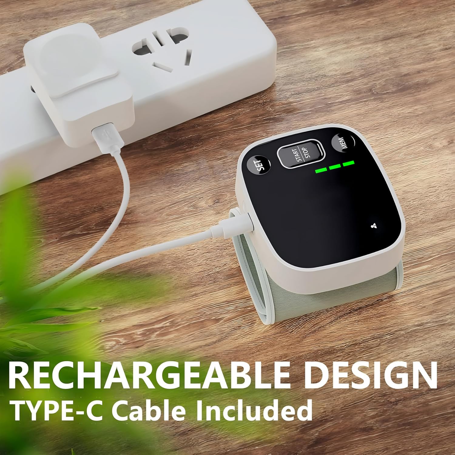 Oklar cable USB-C incluido para carga práctica sin pilas