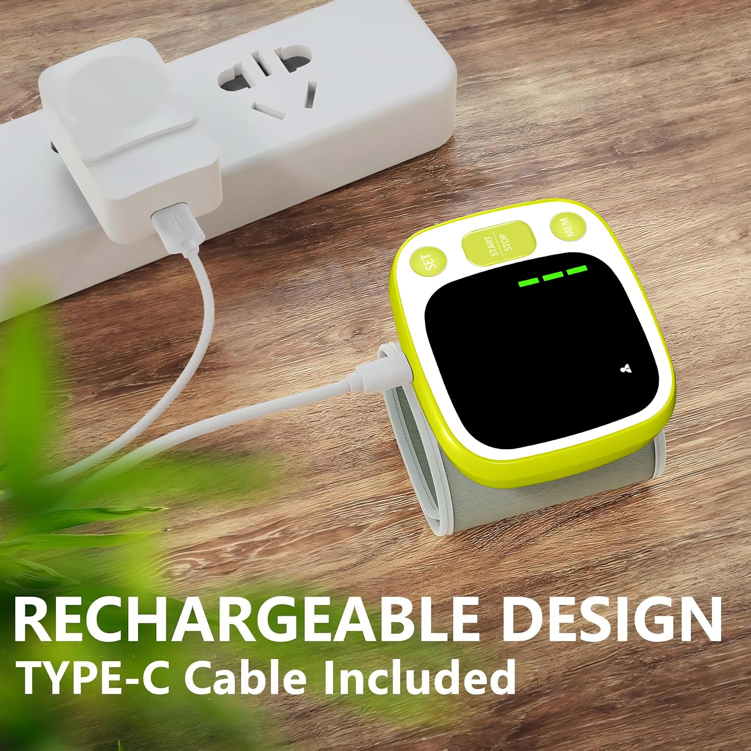 Oklar puerto USB-C para recarga rápida y sin pilas