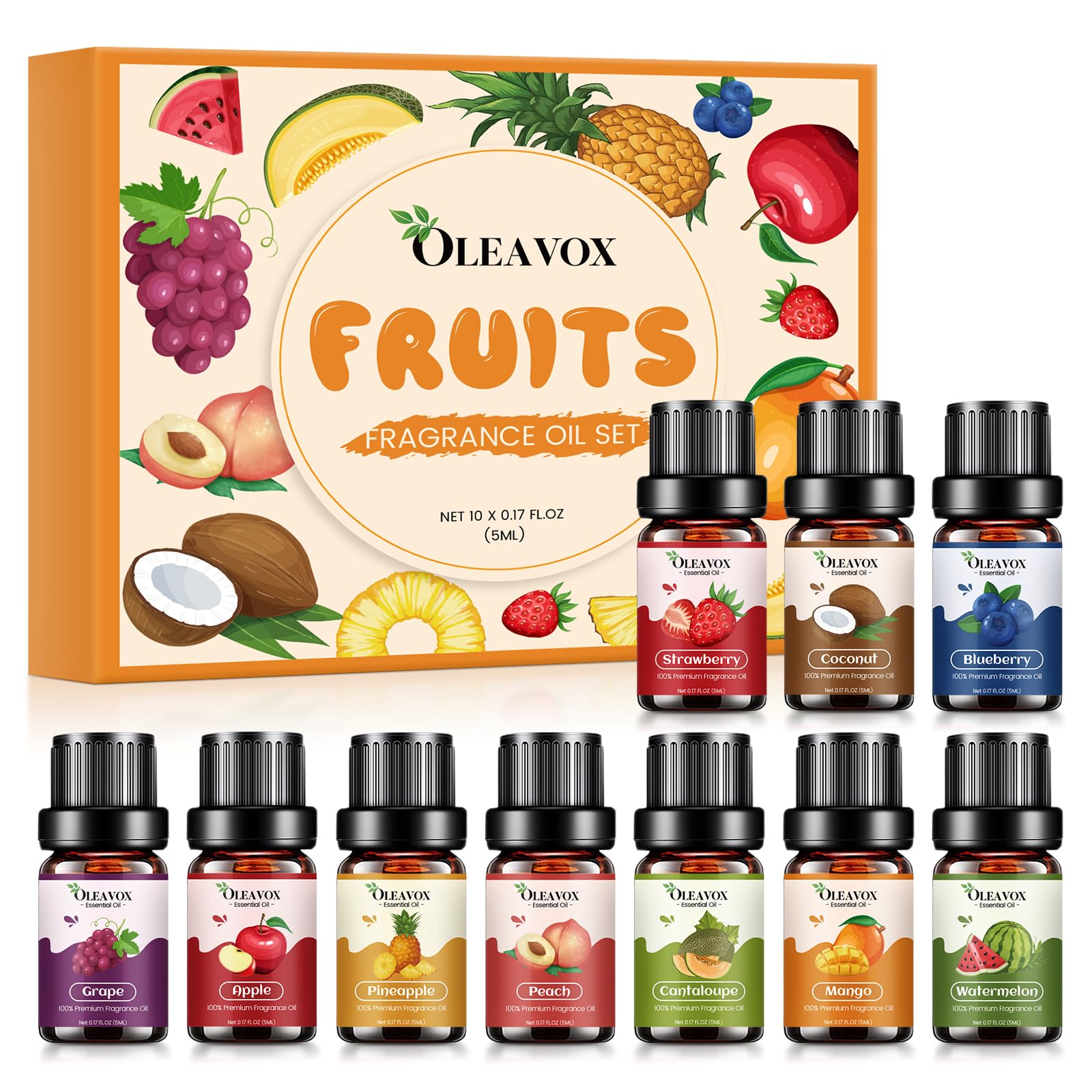 OleaVox estuche presentado listo para regalar con aromas frutales