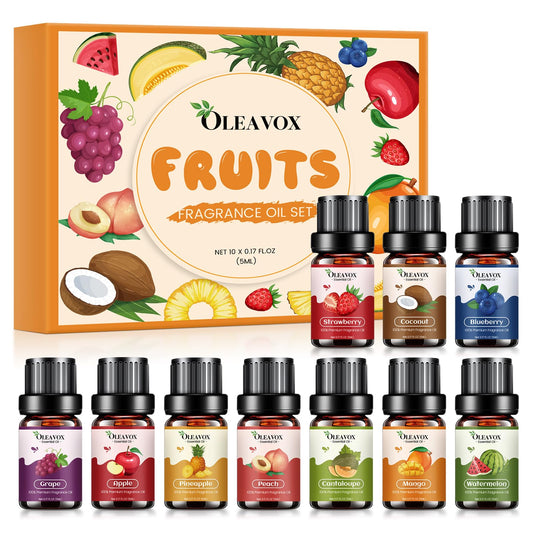 OleaVox estuche presentado listo para regalar con aromas frutales