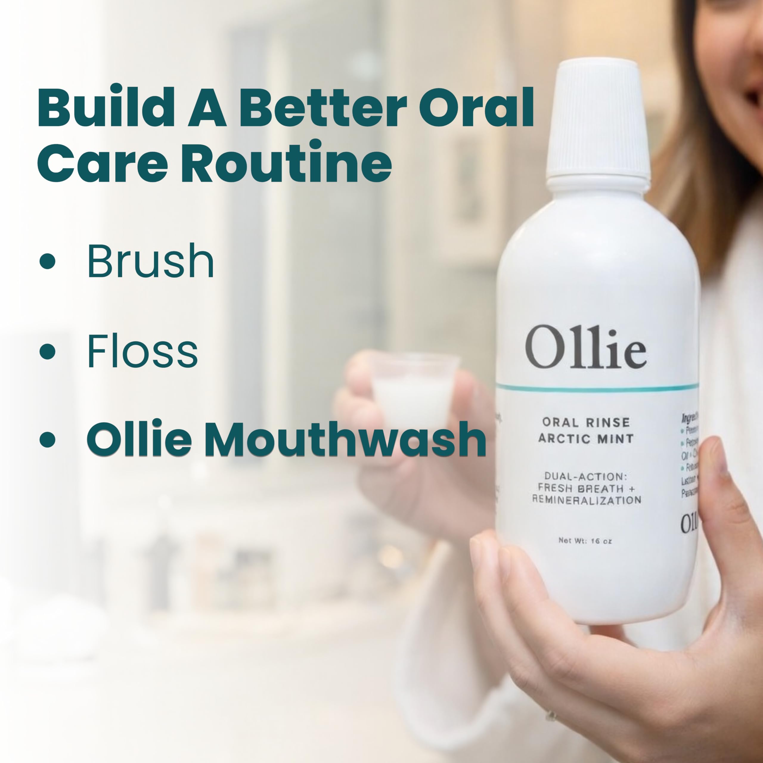 Ollie detalle de etiqueta e ingredientes para confianza informada
