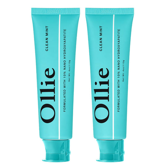 Ollie envase frontal Clean Mint mostrando diseño y beneficios claros