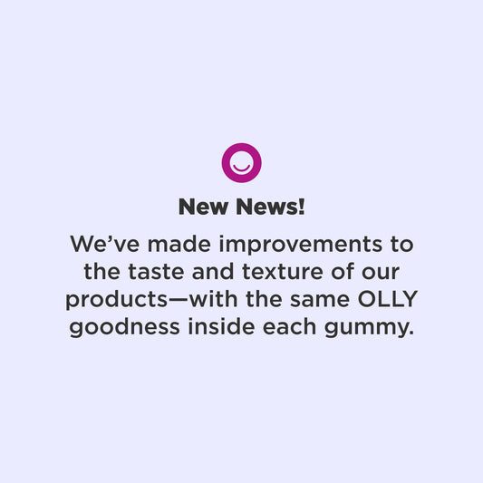 OLLY primer plano de textura de gomita, aspecto masticable y apetecible