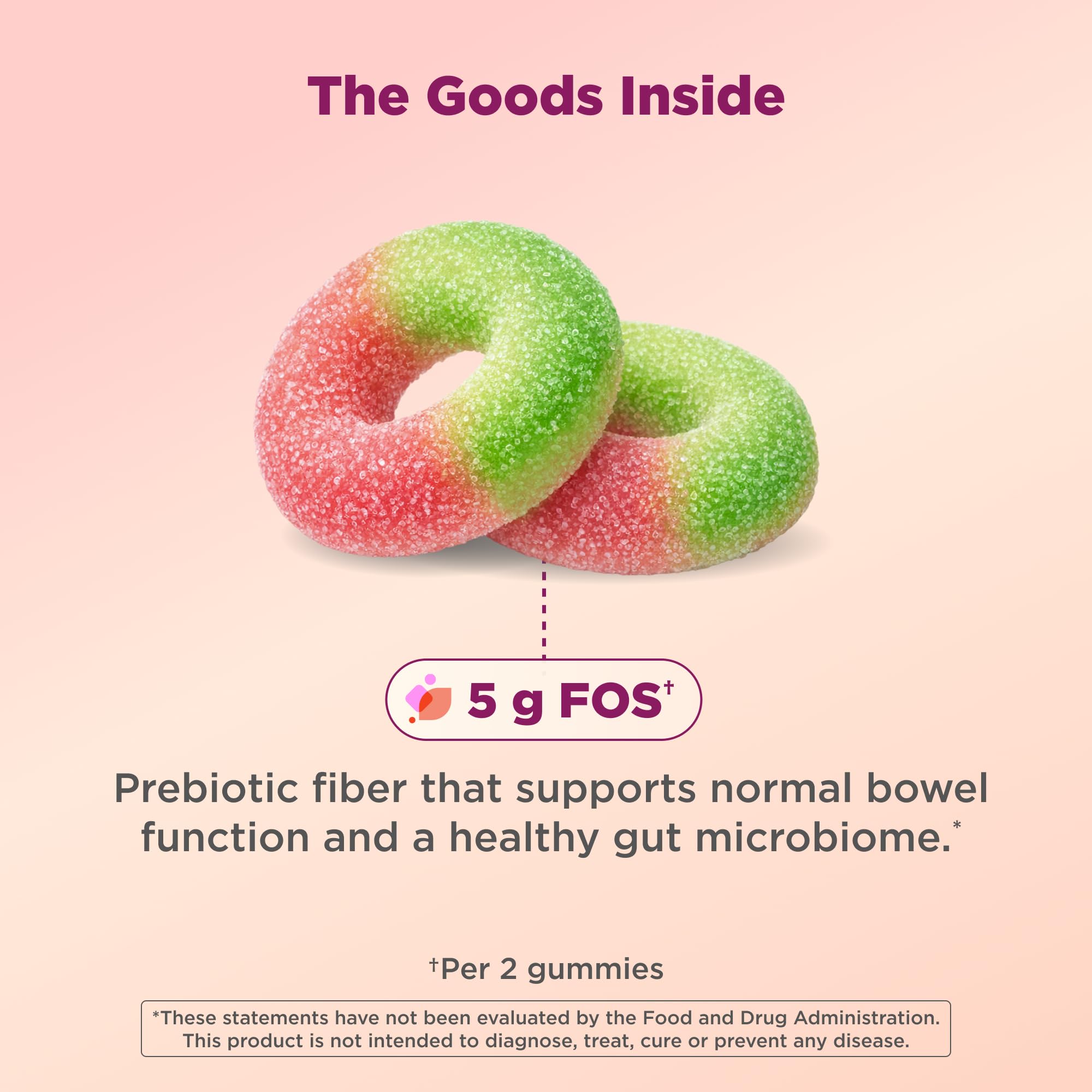 OLLY frasco abierto con gomitas visibles indica cantidad de 100 unidades