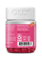 OLLY corte transversal de gomita que revela textura consistente y uniforme