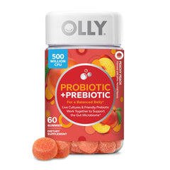 OLLY frasco frontal con gomitas probióticas, conveniencia diaria