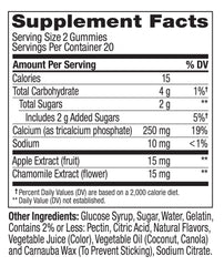 OLLY persona tomando gomitas tras la comida para alivio puntual