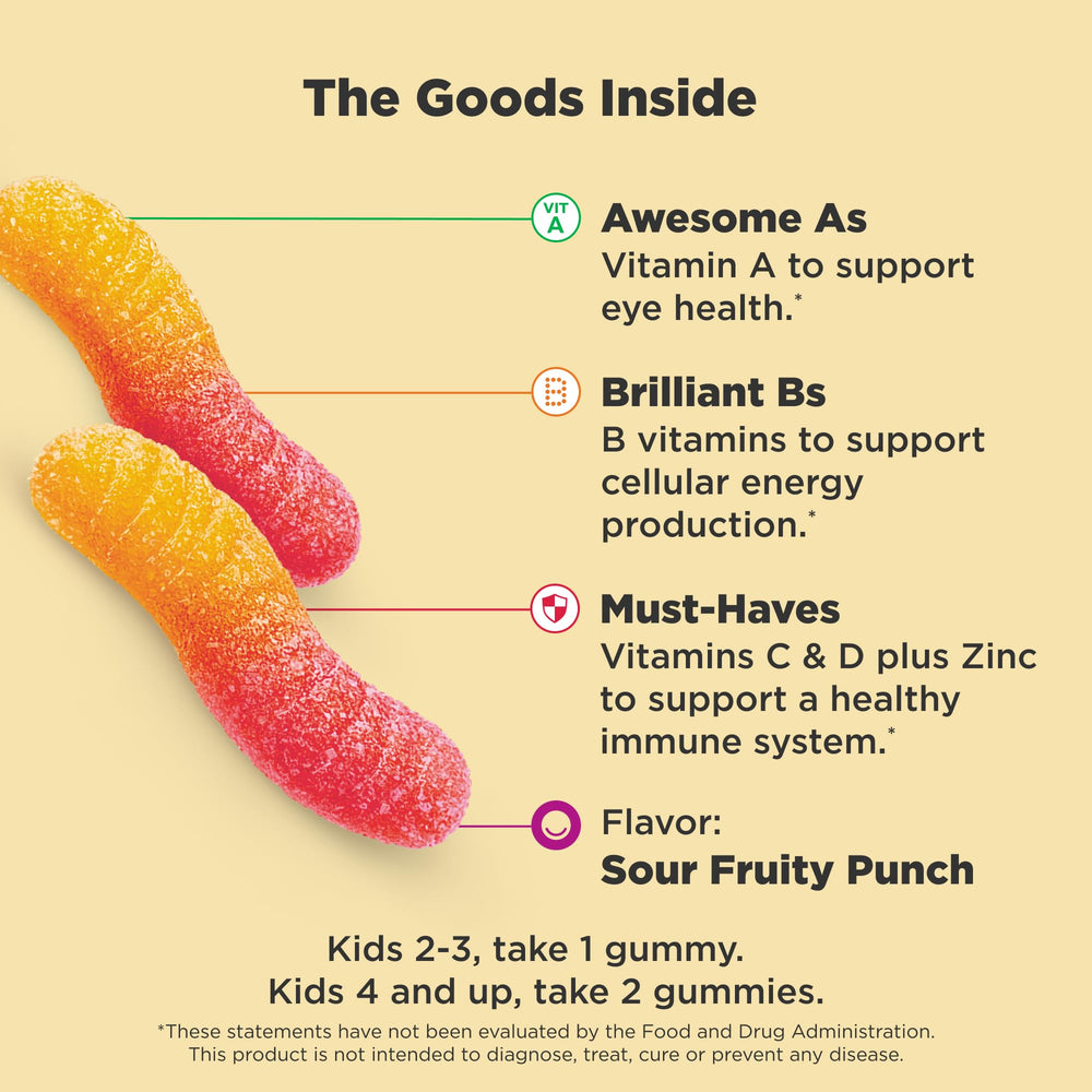 OLLY primer plano de gomitas multicolores destacando sabor atractivo