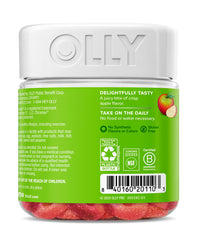 Mano sosteniendo instrucciones de uso de OLLY Metabolism para tomar una al día