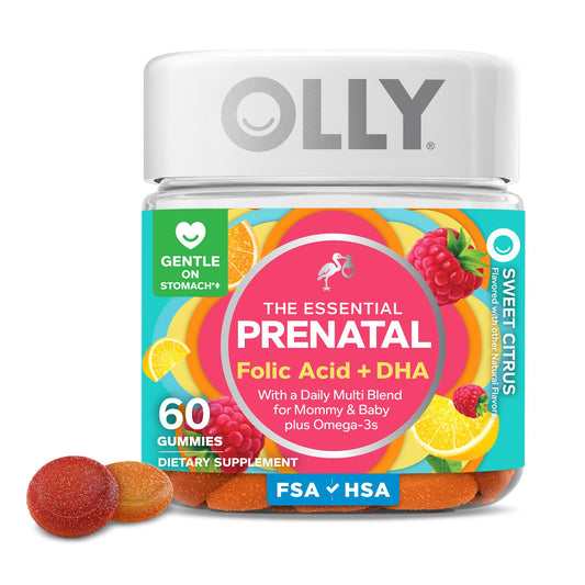 OLLY frente del empaque mostrando botella y diseño atractivo para conveniencia