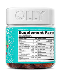 OLLY acercamiento a vitaminas clave mostrando evidencia de nutrientes