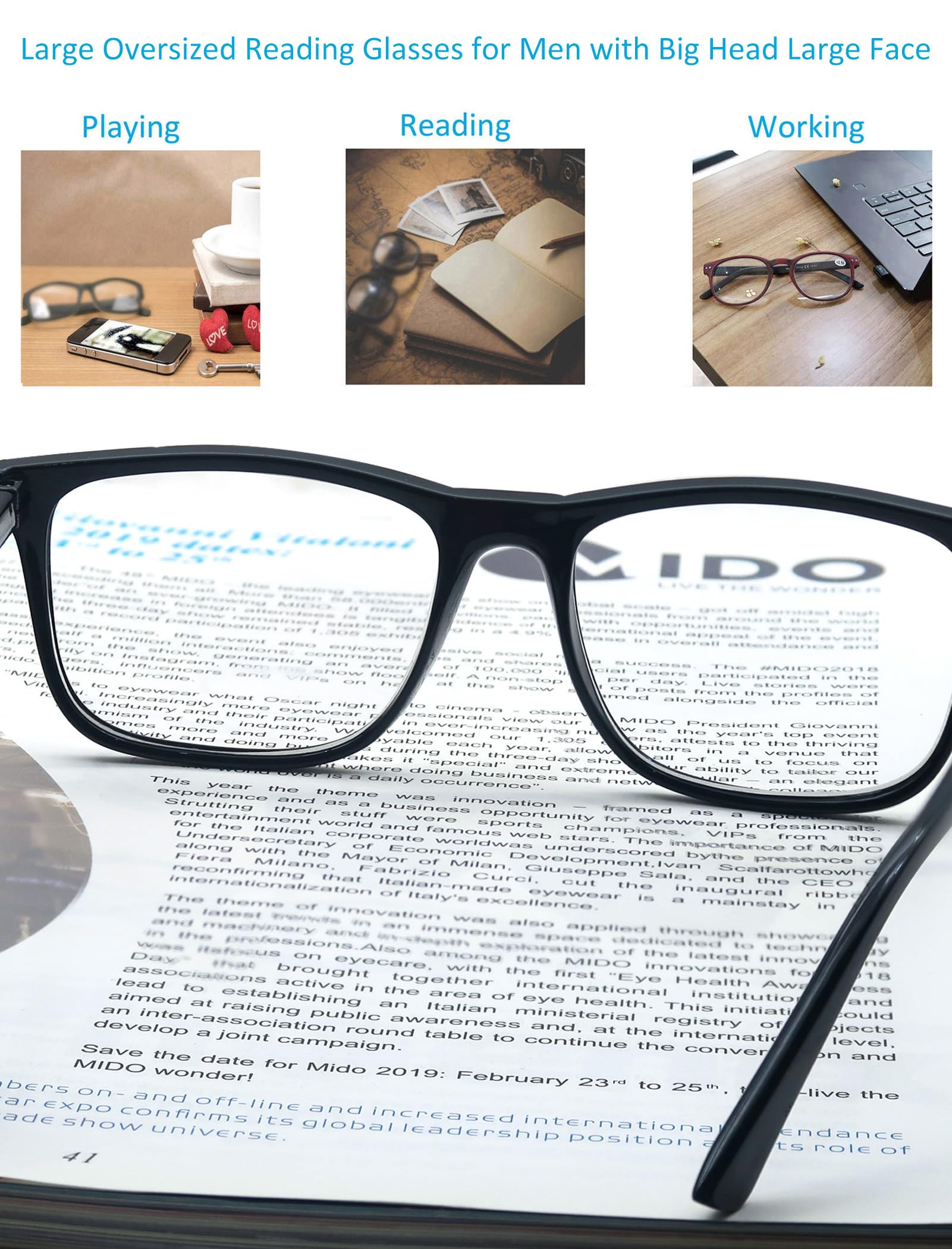 OLOMEE comparación de tamaño con mano, ajuste ideal para cabeza grande
