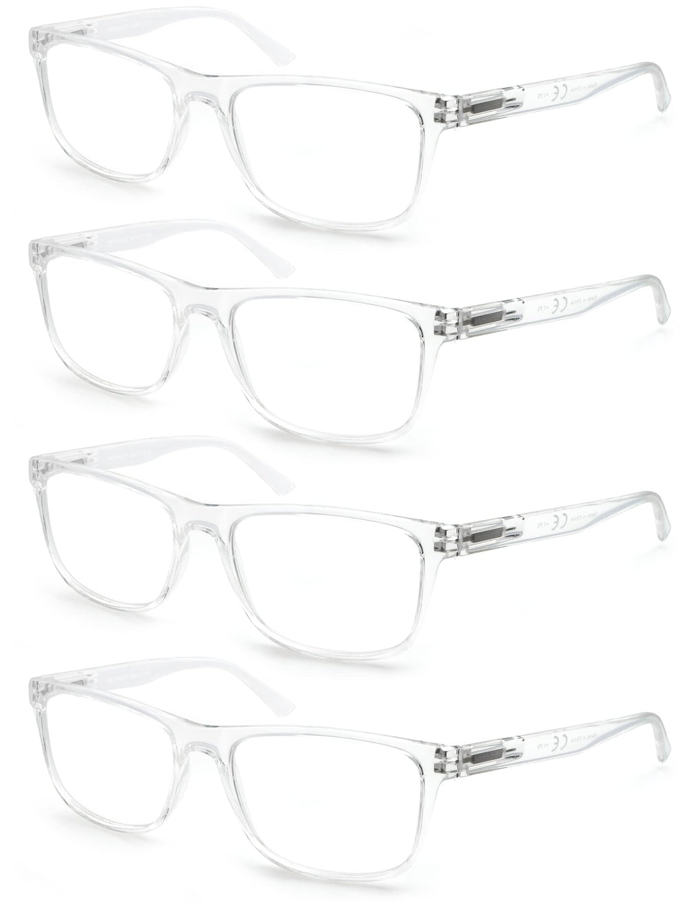 OLOMEE gafas frontal pack mostrando los cuatro pares y fundas, conveniencia inmediata