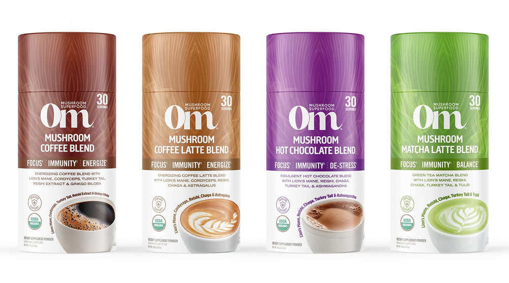 OM MUSHROOM SUPERFOOD escenario de desayuno mostrando integración diaria