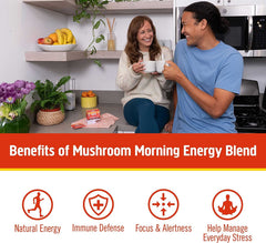 OM MUSHROOM SUPERFOOD etiqueta y información nutricional clara