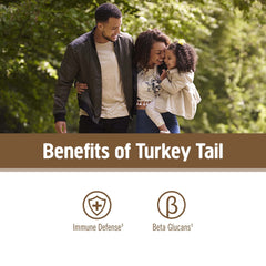OM MUSHROOM SUPERFOOD polvo de Turkey Tail disuelto en taza para uso diario fácil