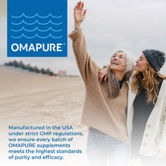 OMAPURE cápsulas junto a limón resaltando sabor natural y frescura
