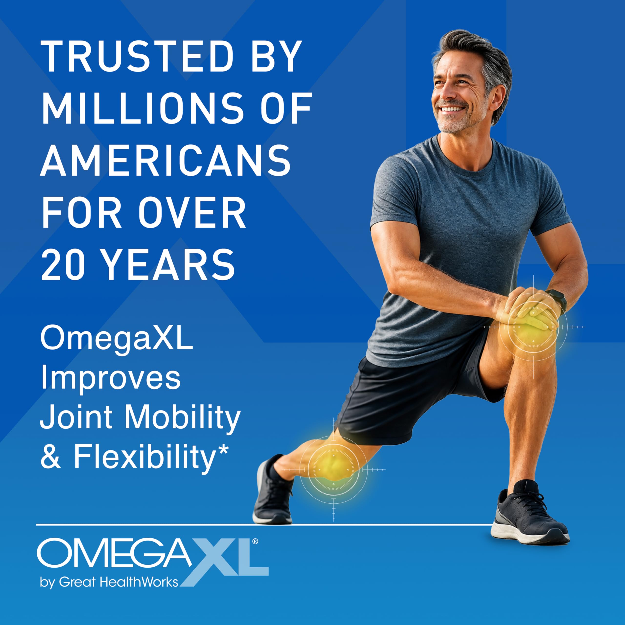Etiqueta del frasco OmegaXL que resalta ingredientes y prácticas de extracción sostenibles OmegaXL