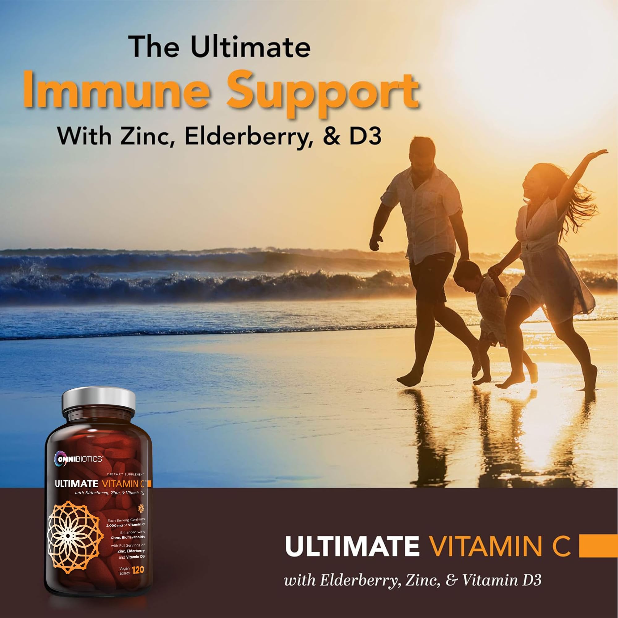 OmniBiotics etiqueta con ingredientes clave y trazabilidad clara
