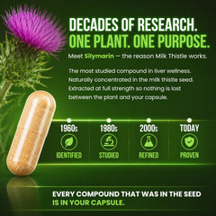 OmniBiotics semillas de cardo mariano que muestran origen orgánico