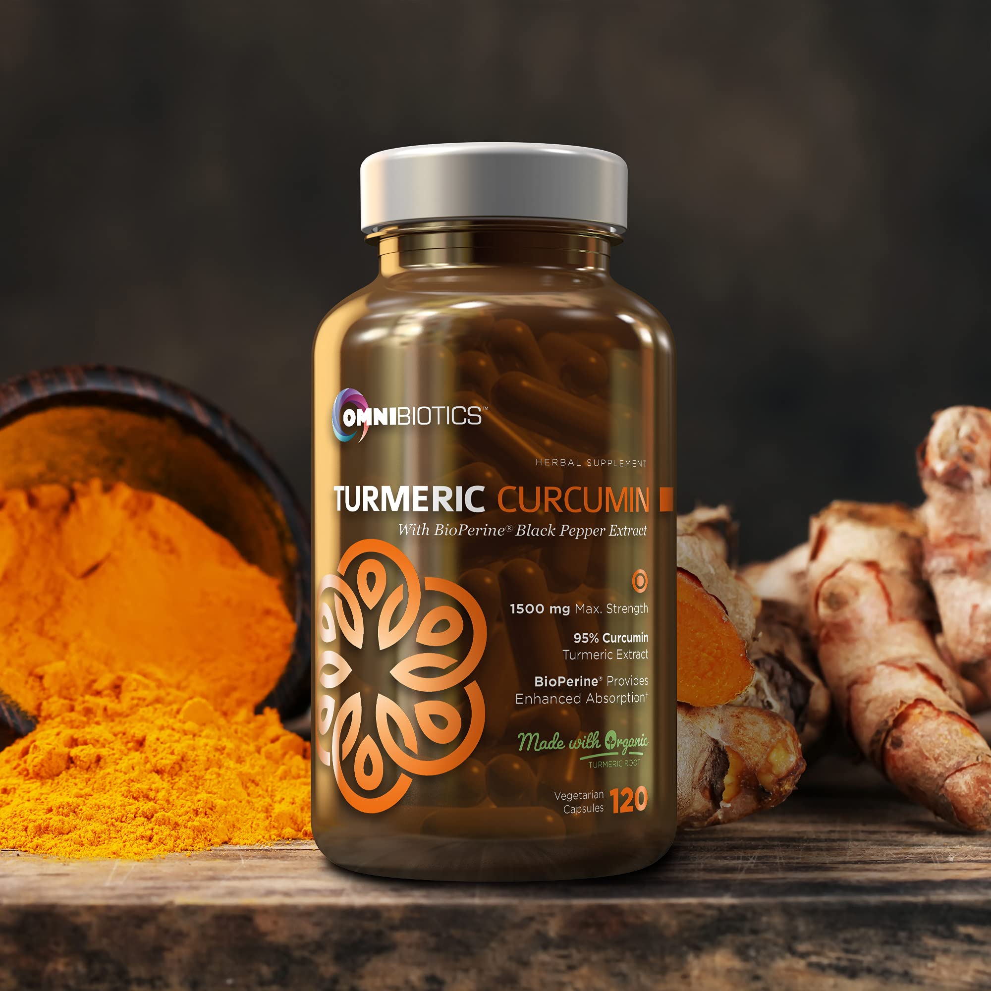 OmniBiotics frasco en contexto activo para apoyar movilidad diaria