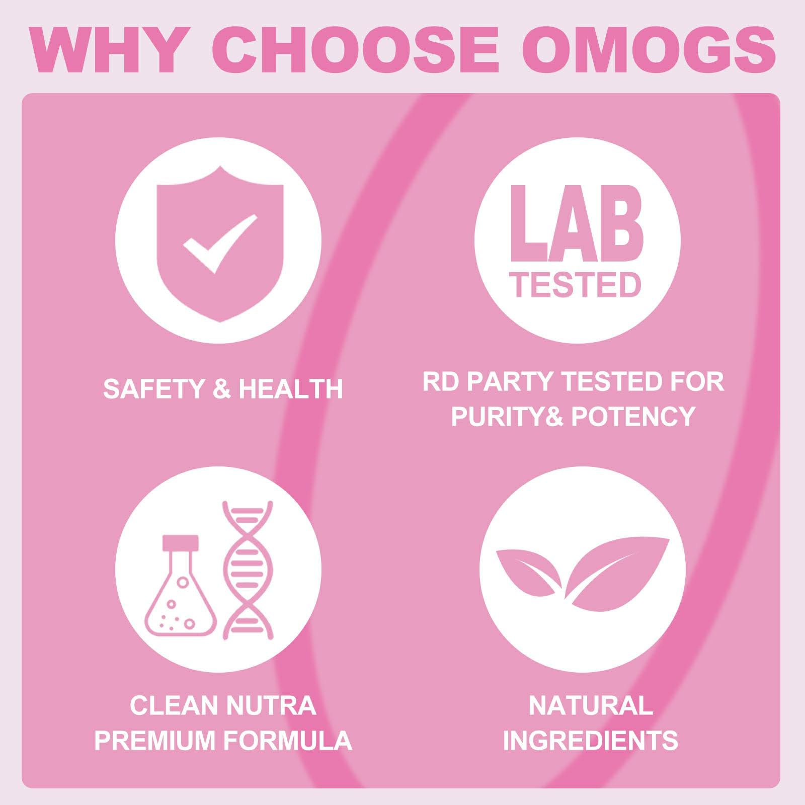 OMOGS etiqueta nutricional y lista de ingredientes para transparencia