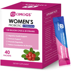 OMOGS frente del empaque mostrando la caja y beneficios visibles