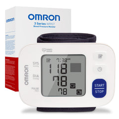Omron monitor 3 Series frontal mostrando pantalla clara y lectura rápida