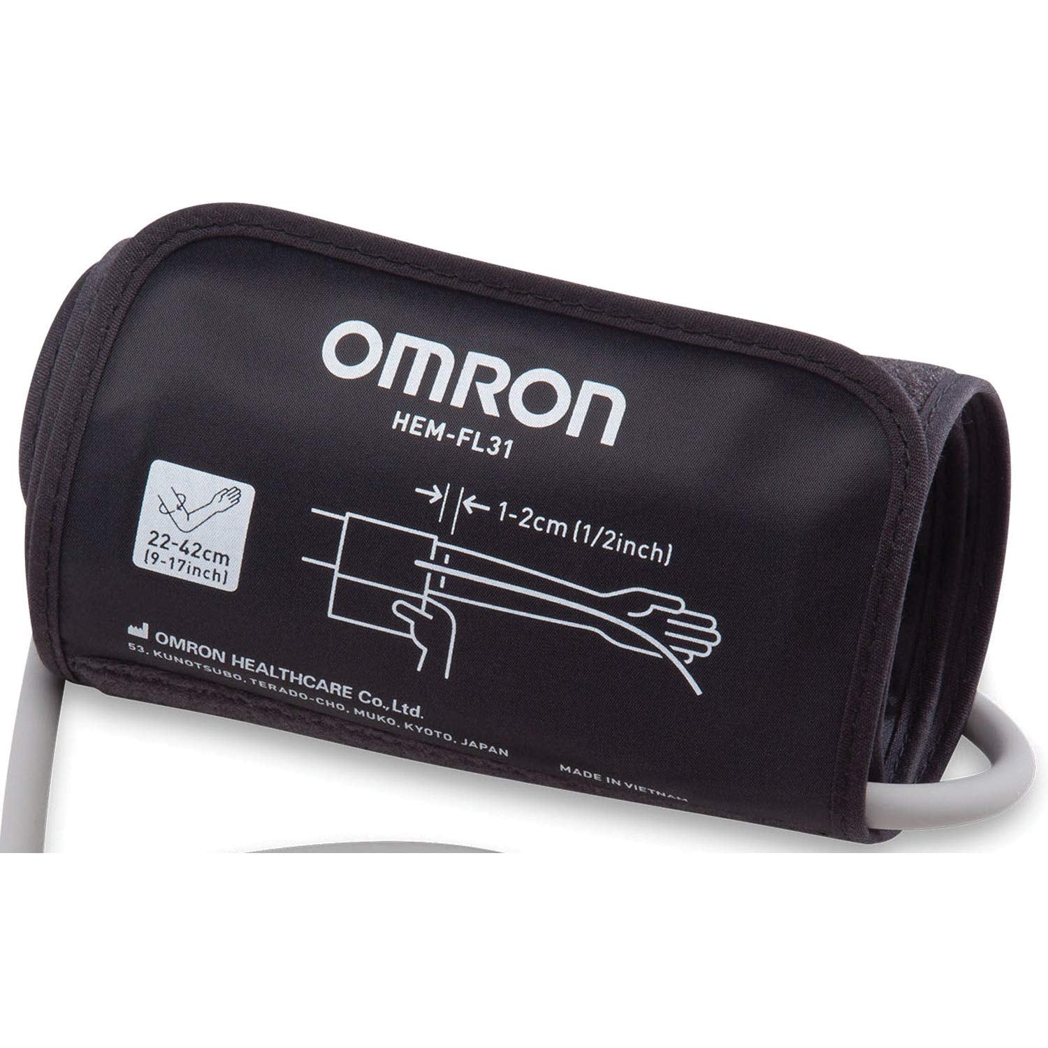 Omron detalle de textura del manguito que mejora contacto y durabilidad