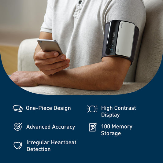 OMRON Evolv manguito ComFit ajustado para colocación correcta y confort