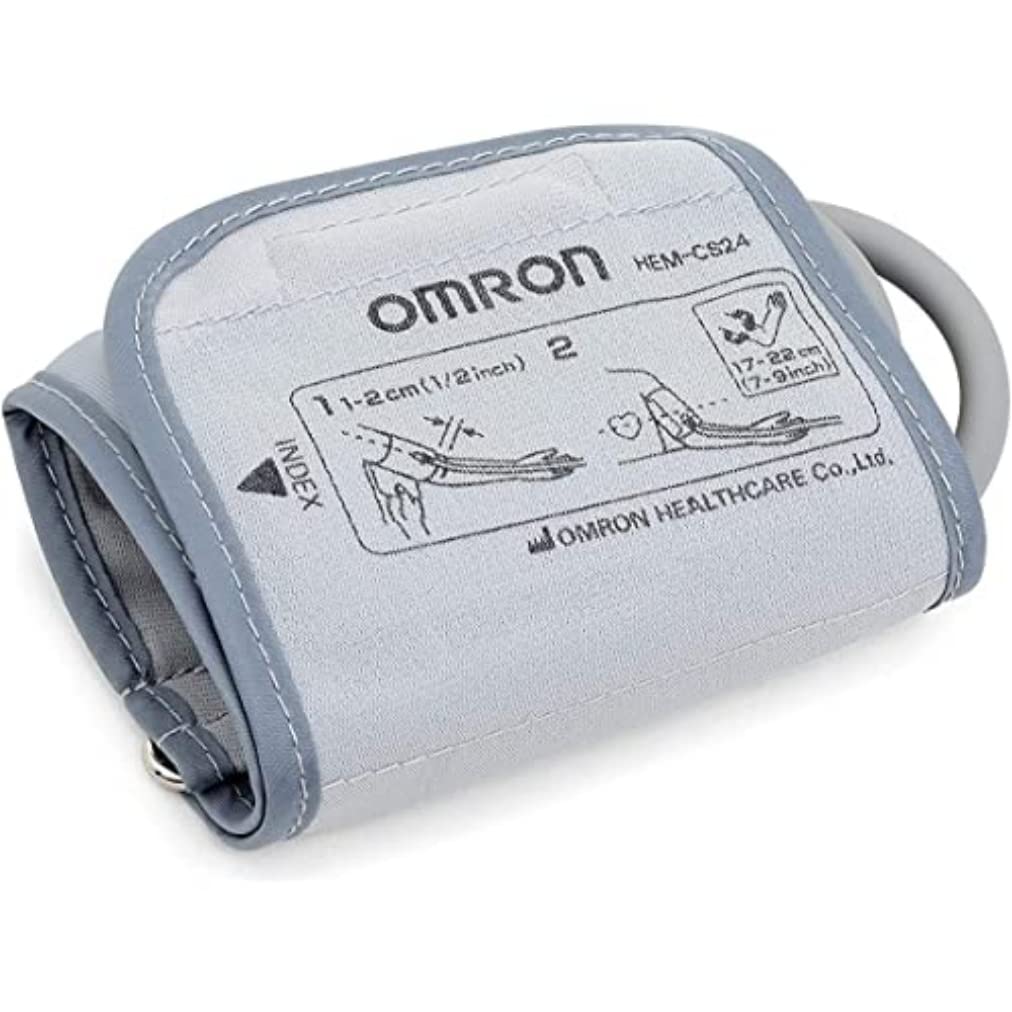 Omron manguito frontal mostrando el diseño y ajuste cómodo