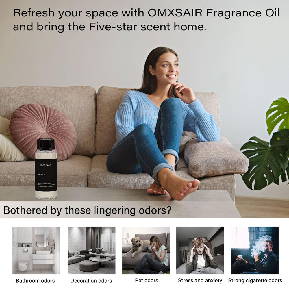 omxsair recarga en reed diffuser demostrando uso sencillo y prolongado