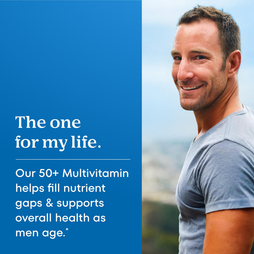 ONE A DAY etiqueta nutricional con lista clara de vitaminas y minerales