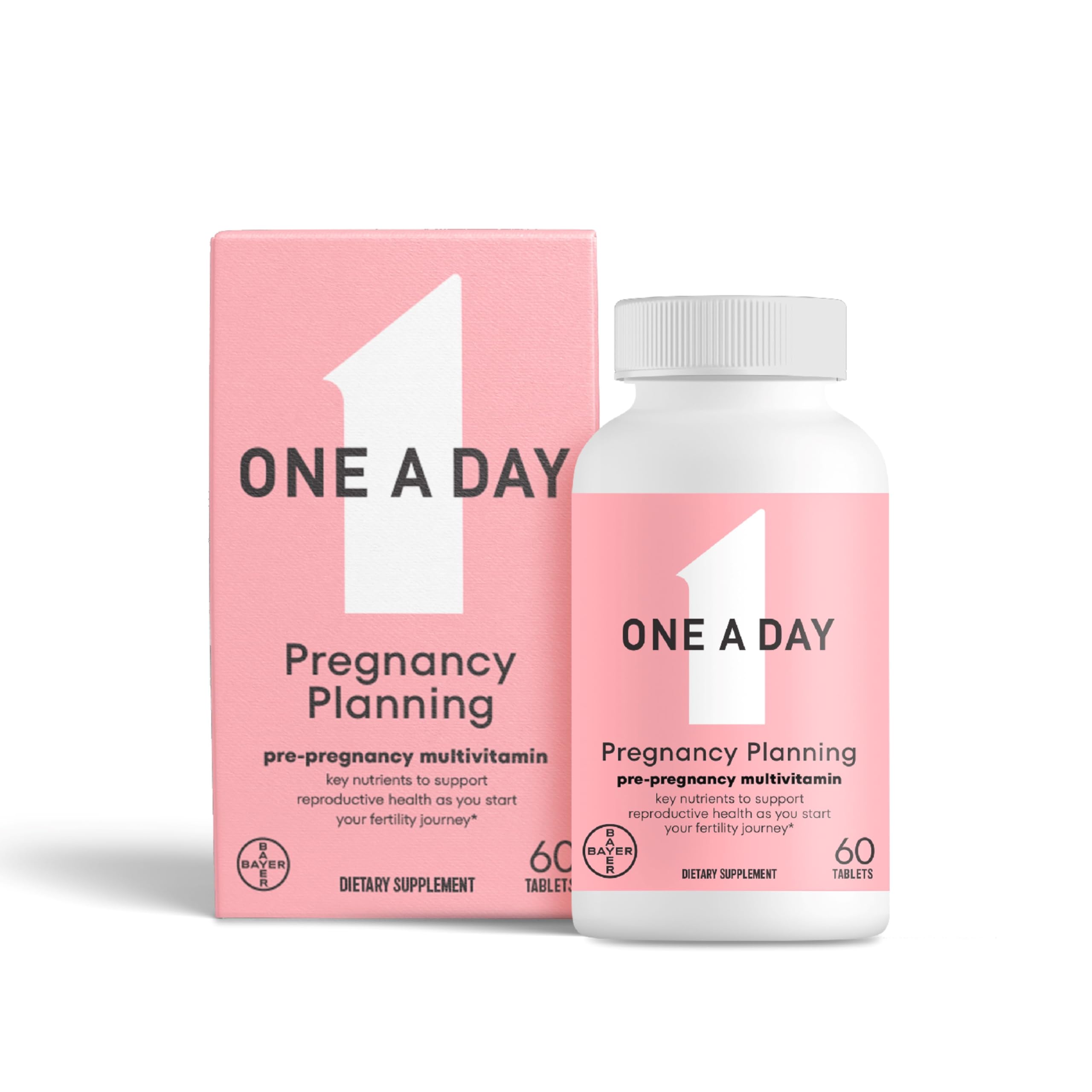 One A Day envase frontal mostrando la marca y beneficios clave