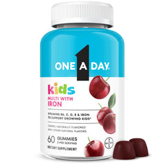 One A Day empaque frontal mostrando 60 gomitas y beneficio de complementar nutrición
