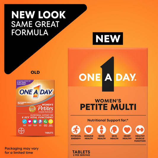 ONE A DAY primer plano de la tableta que muestra textura y facilidad de deglución