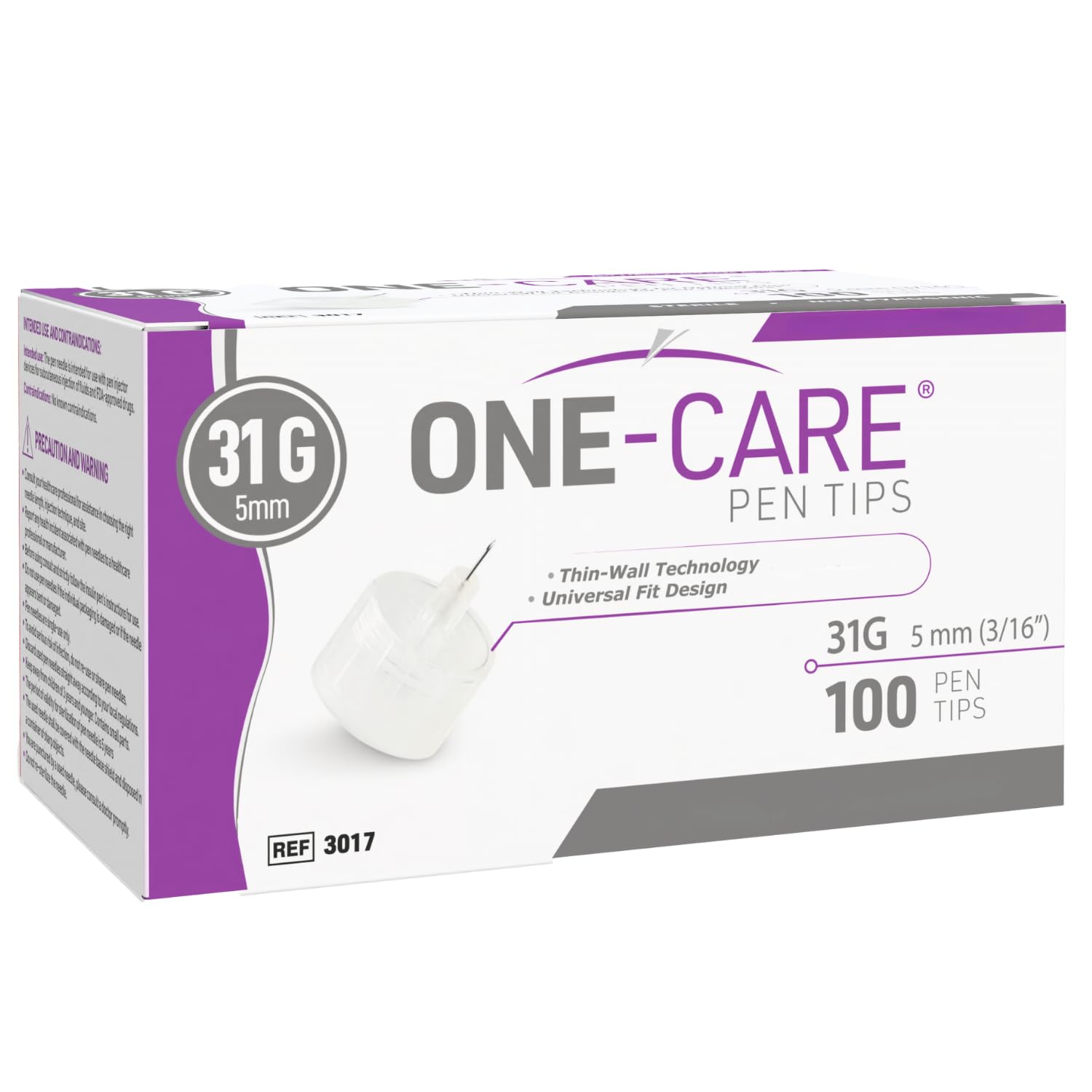 ONE-CARE caja abierta con 100 piezas facilita reposición y organización rápida