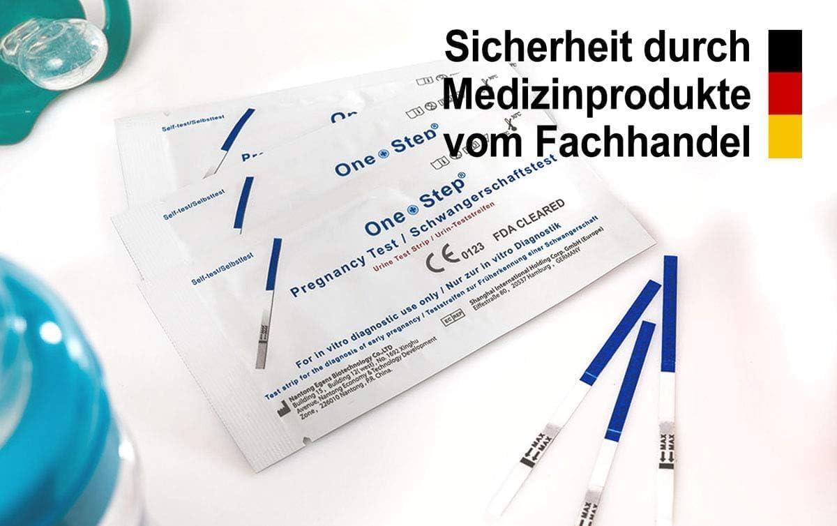 One Step prueba en mano durante inmersión, fácil uso y rapidez