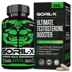 ONL GORIL-X frasco frontal mostrando diseño y tamaño del producto
