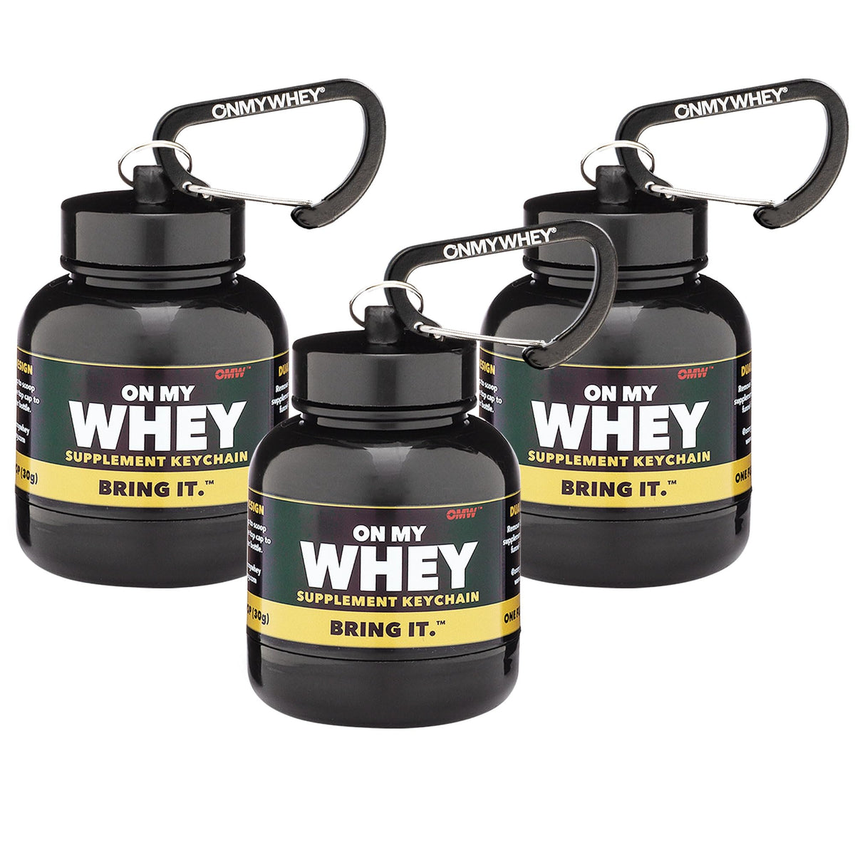 OnMyWhey 75ml funnel scoop for spill-free on-the-go powder use