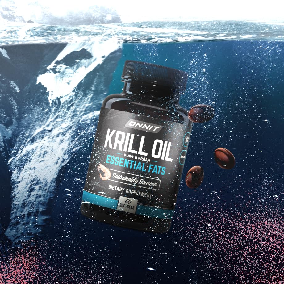 Etiqueta clara de ONNIT Krill Antártico, transparencia de ingredientes