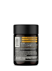 ONNIT Alpha Brain etiqueta lateral: diseño limpio para una compra informada.