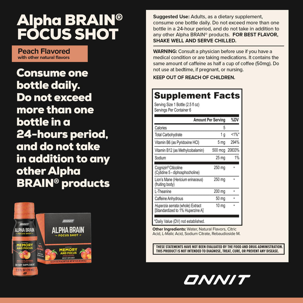 ONNIT etiqueta en primer plano detallando ingredientes y beneficios