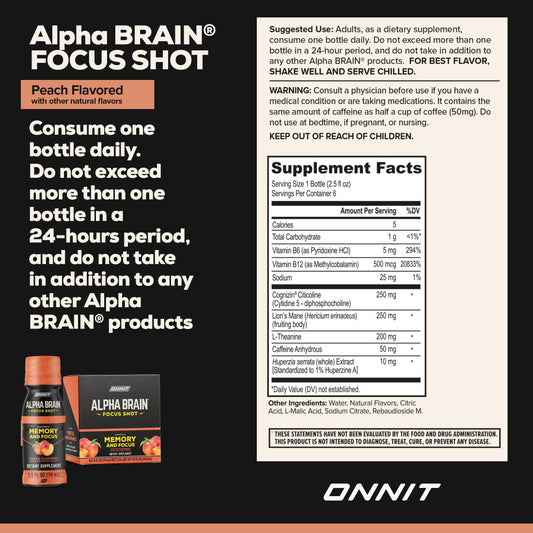 ONNIT etiqueta en primer plano detallando ingredientes y beneficios